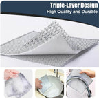 WIRE DRY NON-SCRATCH WIRE DISHCLOTH | REUSABLE KITCHEN CLEANING RAG