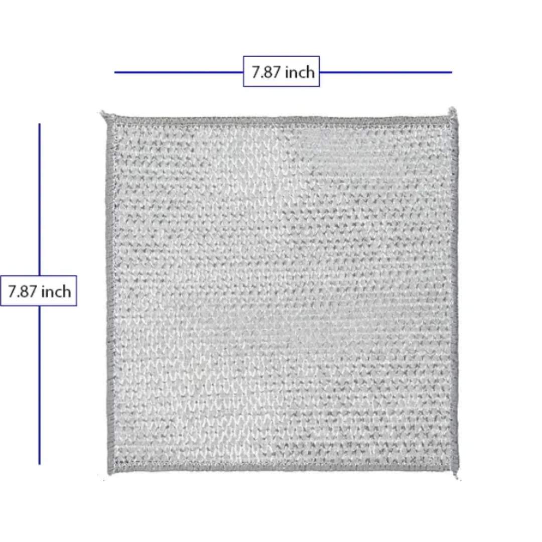 WIRE DRY NON-SCRATCH WIRE DISHCLOTH | REUSABLE KITCHEN CLEANING RAG