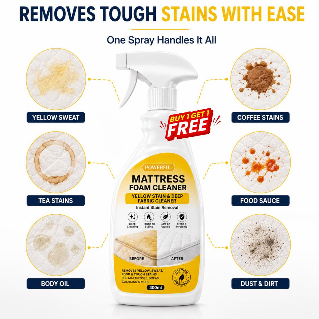 Powerful Mattress Foam Cleaner - BUY 1 GET 1 FREE